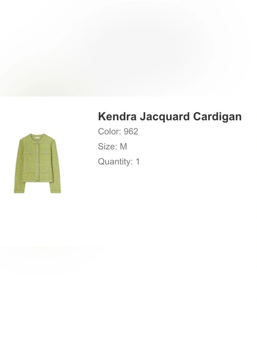 Tory Burch Kendra Jacquard Cardigan and Sweater Skirt